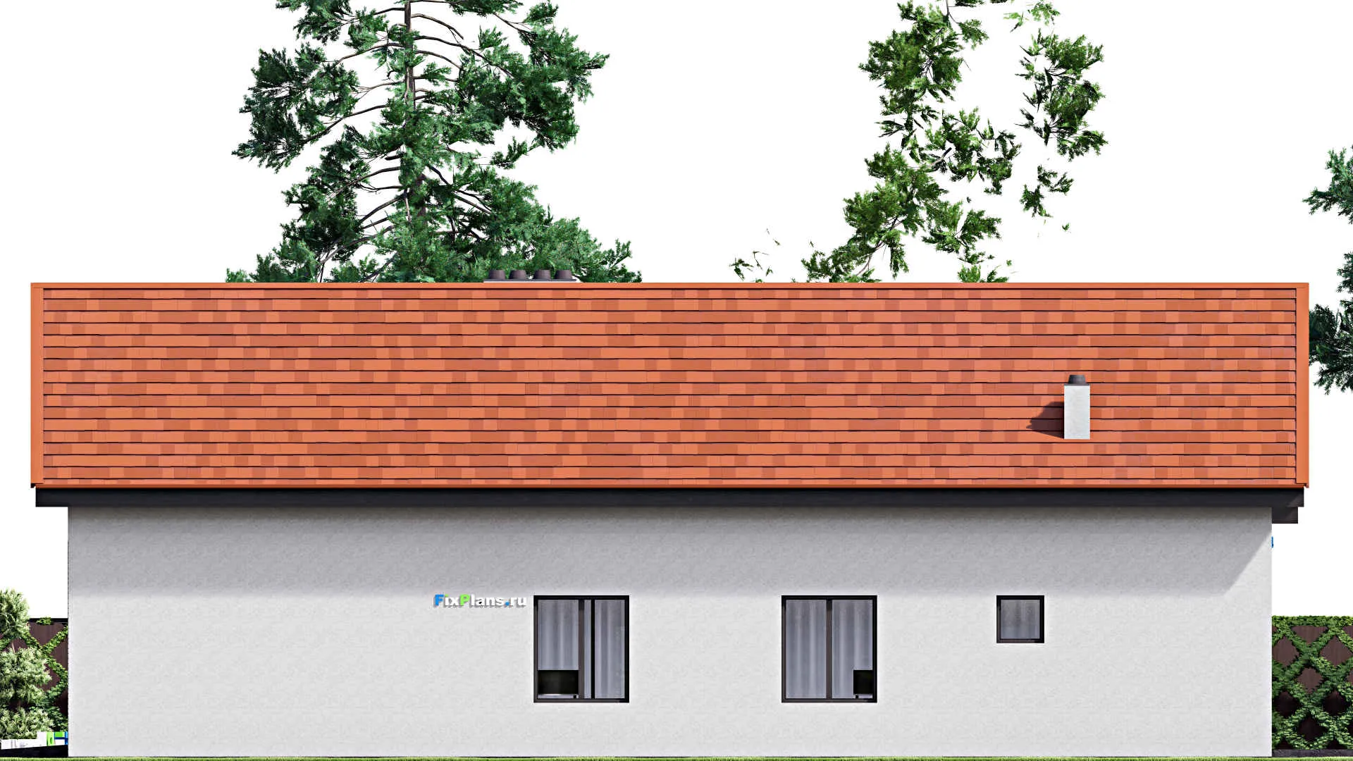 F-16307 - Проект дома с мансардой 21 на 24, площадью 360 м² с 3 спальнями