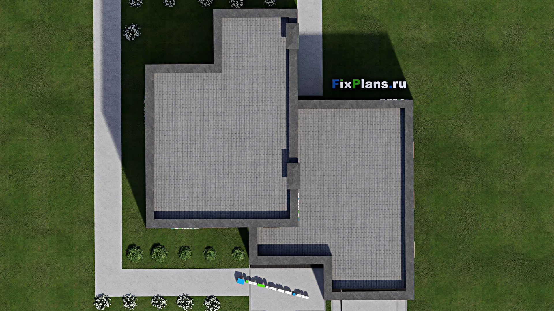 F-8108 - Проект двухэтажного дома 15 на 16, площадью 190 м² с гаражом на 2 машины и 4 спальнями