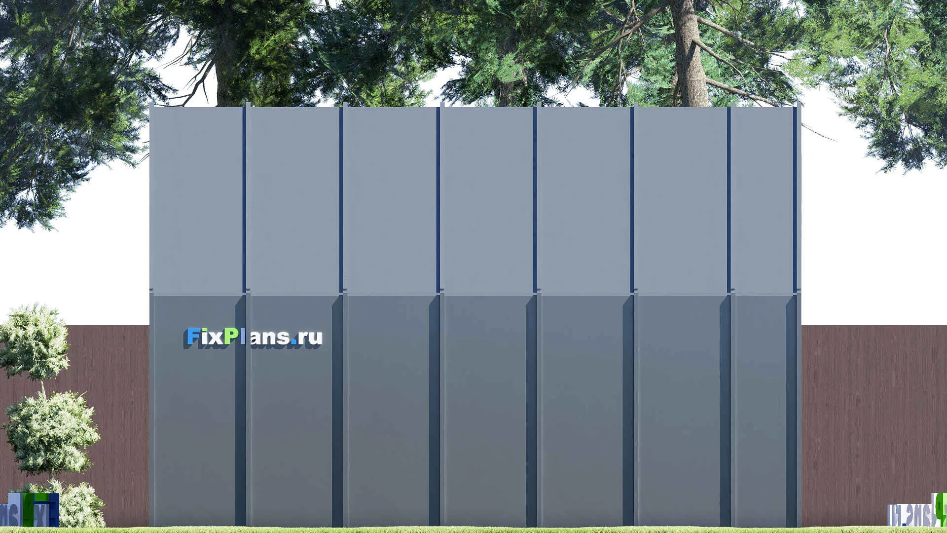 F-21005 - Проект гаража 8 на 8, площадью 50 м² на 2 машиноместа