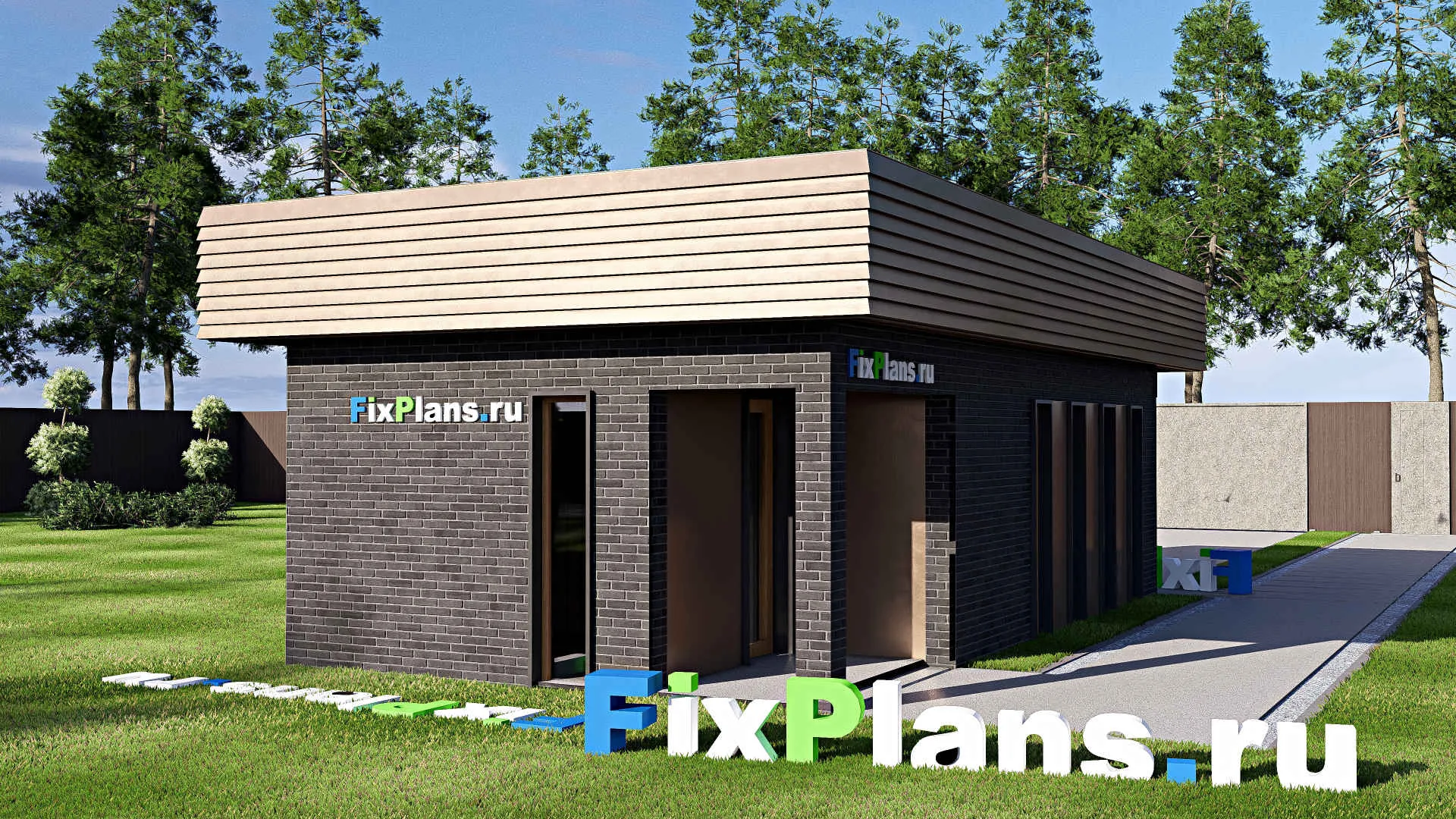 F-21077 - Проект гаража 5 на 9, площадью 30 м² на 1 машиноместо